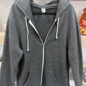 Altnerative Earth Unisex Hoodie 2XL-3 Colors Available Blk-Dk Gray-Heather Gray